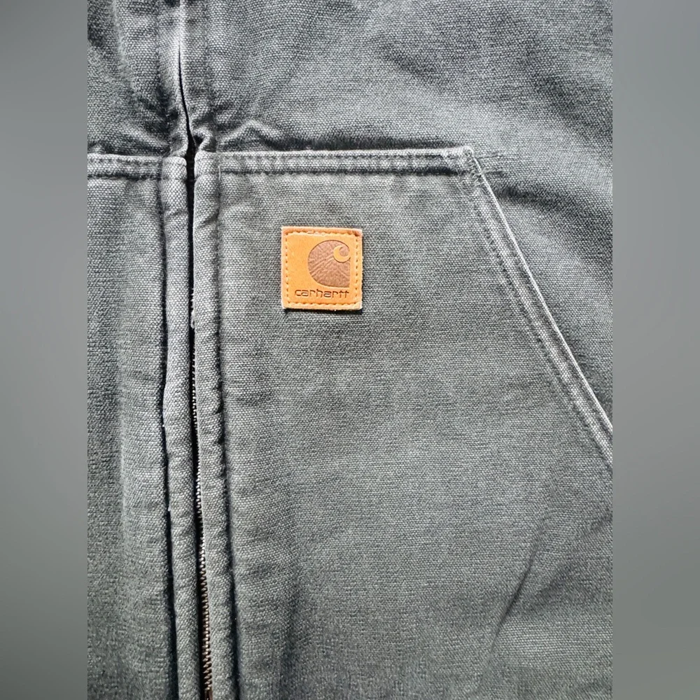 Vintage 2008 Carhartt V33 MOS Sherpa Lined Sandstone Vest Moss Green 2XL - MINT
